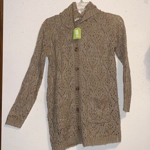 Girls Knit hooded cardigan